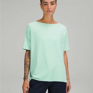 Used Lululemon Back in Action Short Sleeve T-Shirt *Nulu - Wild Mint size 2